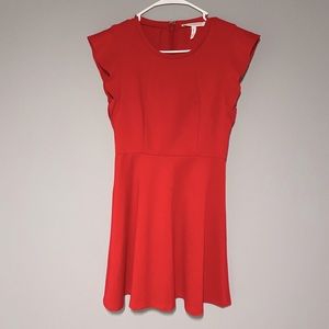 BCBGeneration Flutter Sleeve Red Mini Dress - Size 4